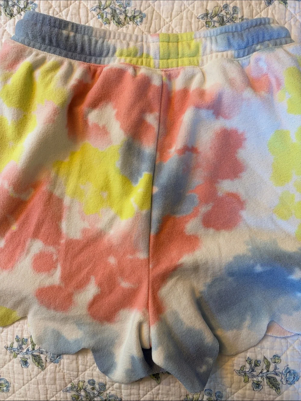 Dudley Stephens scalloped terry shorts
